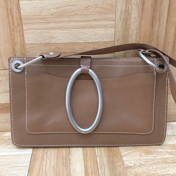 Vintage DKNY Y2K Tan Leather Shoulder Bag - Picture 2 of 16